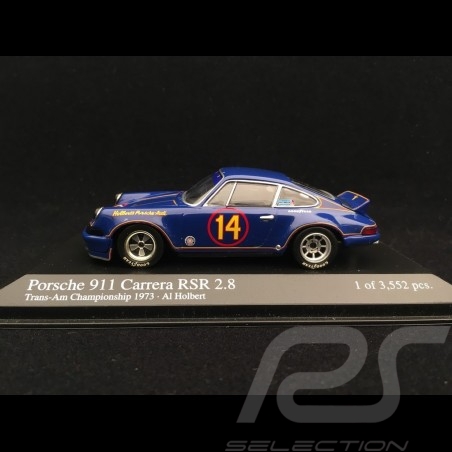Porsche 911 2.8 Carrera RSR Holbert n° 14 Trans-Am championship 1973 1/43 Minichamps 430736914
