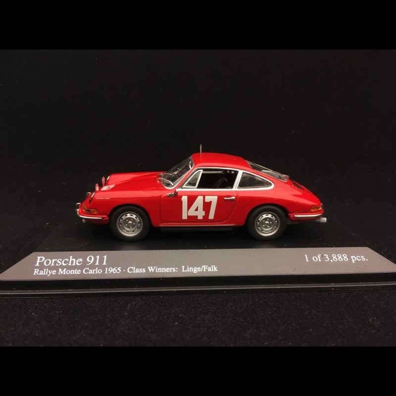 Porsche 911 n° 147 class Winner Rallye Monte Carlo 1965 1/43
