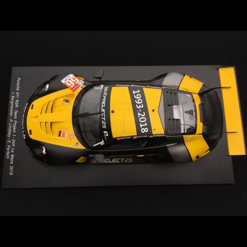 Porsche 911 GT3 RSR 991 n° 56 Project 1 Le Mans 2018 1/18 Spark 18S396
