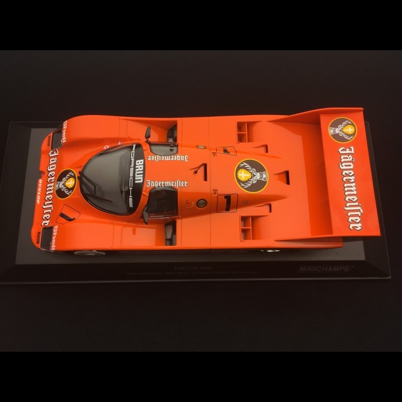 Porsche 956 K Jägermeister Brun n° 1 Stefan Bellof 200 miles