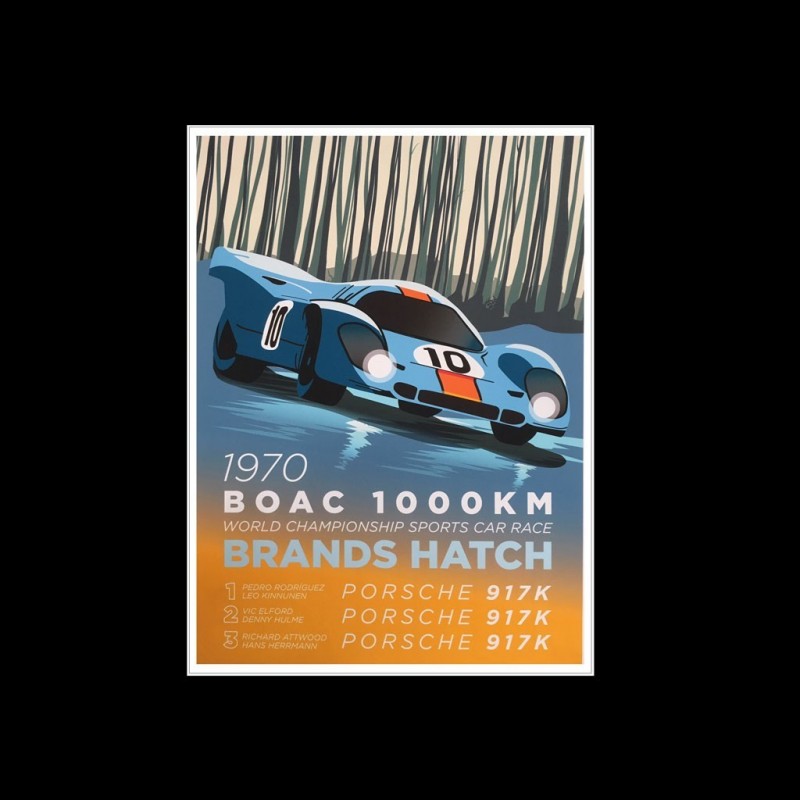 Impression sur toile Porsche 917 Pop Art Gulf Le Mans - Art