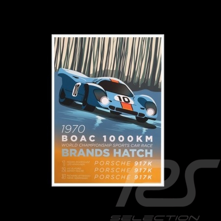 Toile imprimée 24H du Mans 1982 triple victoire Porsche 956 LH Rothmans
