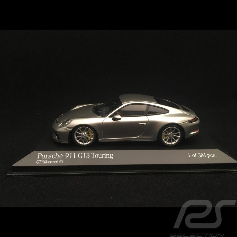 Porsche 911 GT3 Touring 991 ph II silber grau 2018 1/43 Minichamps 410067422