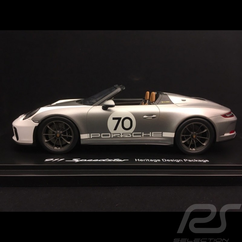 Porsche 911 Speedster 991 Heritage Design package n° 70 gray metal 2019 1/18 Spark  WAP0211950K