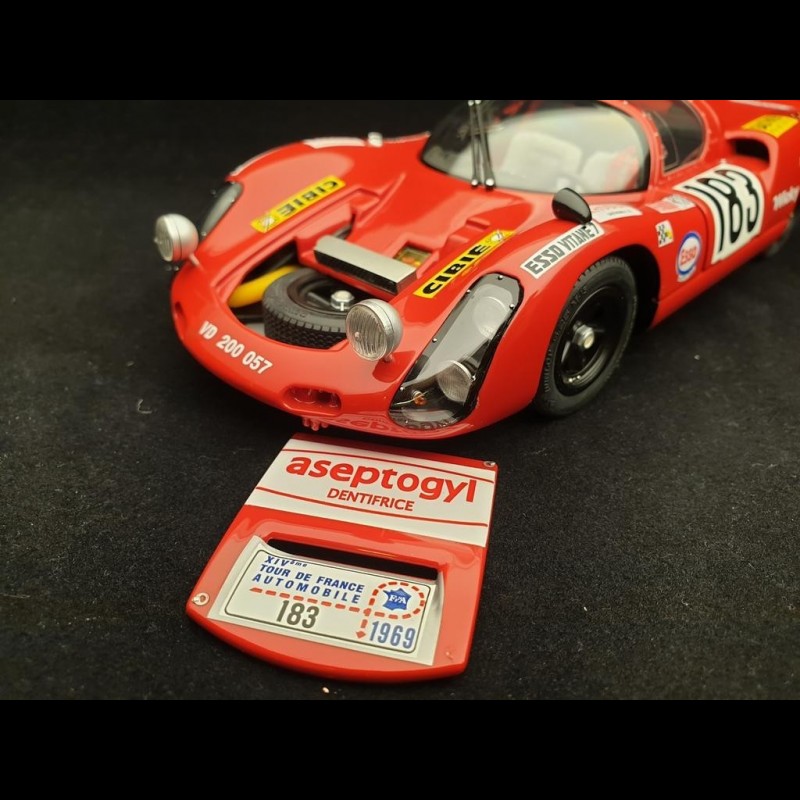 Porsche 910 n° 183 Tour de France 1969 1/18 Exoto MTB00063A