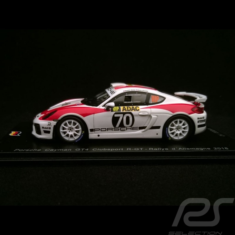 Porsche Cayman GT4 Clubsport R-GT n° 70 Rallye d'Allemagne 2018 Romain Dumas 1/43 Spark SG274 Porsche Cayman GT4 Clubsport R-GT n° 70 Rallye d'Allemagne 2018 Romain Dumas 1/43 Spark SG274