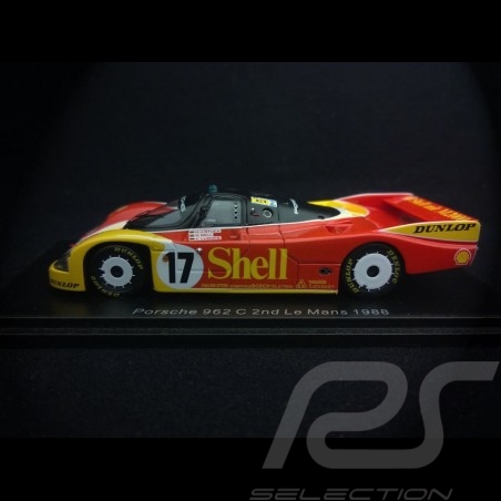 Porsche 962 C n° 17 Shell 2nd Le Mans 1988 1/43 Spark S0901