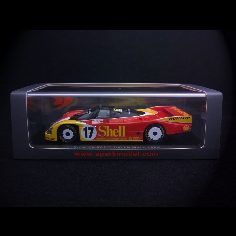 Porsche 962 Le Mans 1988 N°17 – Miniature Spark 1/43 – Neuve