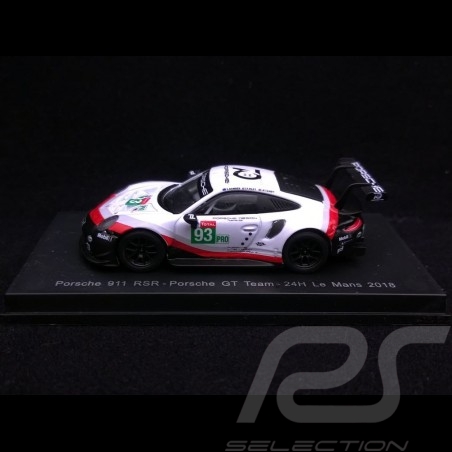 Porsche 911 typ 991 RSR n° 93 Porsche GT team 24H Le Mans 2018 1/64 Spark Y123