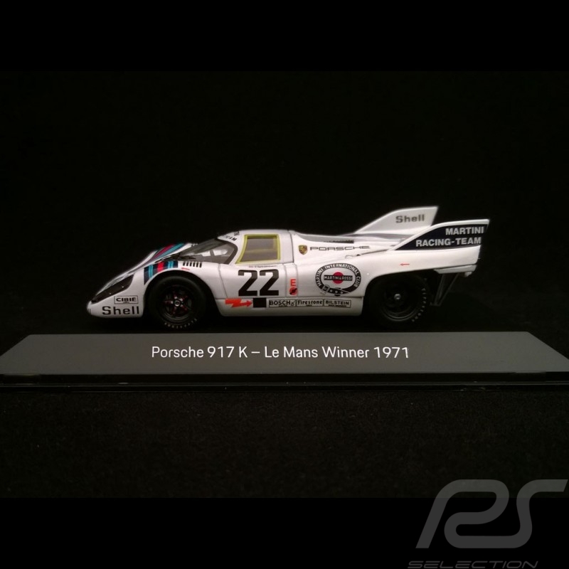 Porsche 917 K Sieger Le Mans 1971 n° 22 Martini 1/43 Spark MAP02027113