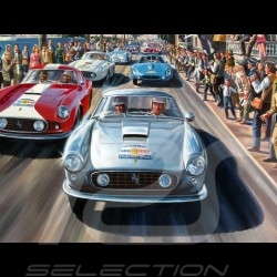 Tour de France Auto 1959 original drawing by Benjamin Freudenthal