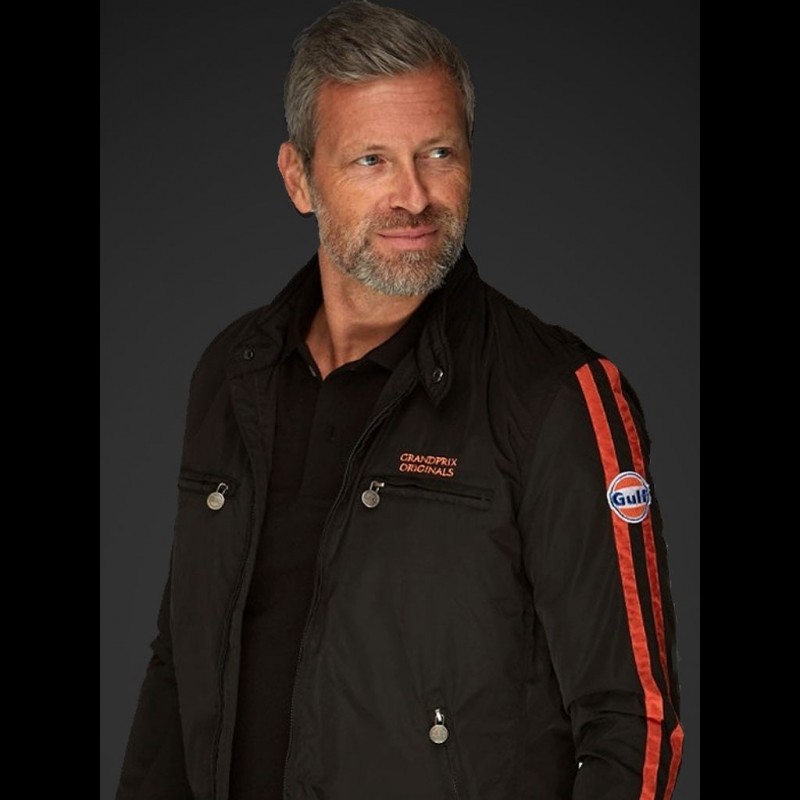 Jacket Gulf Racing black / orange - men