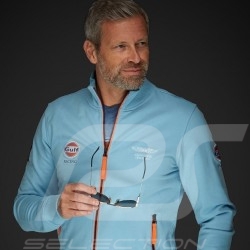 Veste Gulf zippée molleton Collectors Edition bleu gulf jacket Jacke fleece blu blau homme