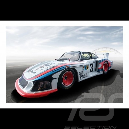 Poster Plakat Porsche 935 "Moby dick" Martini Racing Le Mans 1978 29.7cm x 42cm