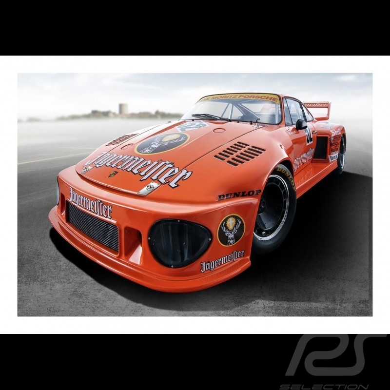 Poster Plakat Porsche 935 /77 n° 52 Jägermeister 29.7cm x 42cm