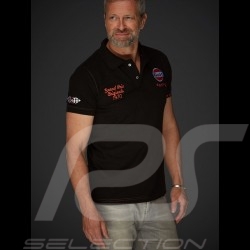 Gulf Racing Laguna Seca Corkscrew Polo schwarz / orange - Herren