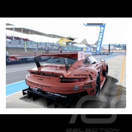 Poster Plakat Porsche 911 RSR "Cochon rose" "Pink pig" "Rosa sau" 29.7cm x 42cm