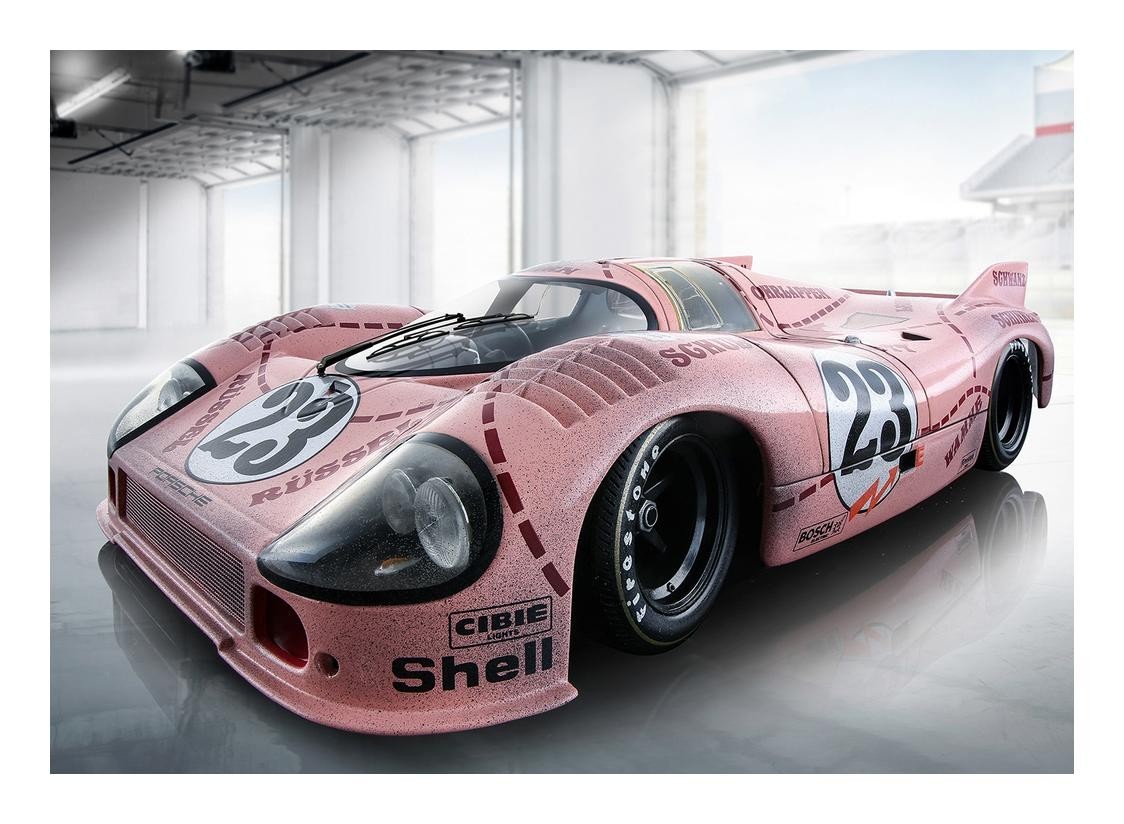 Porsche 917 N 23 Pink Pig Finish Line Poster 8cm X 59cm Selection Rs