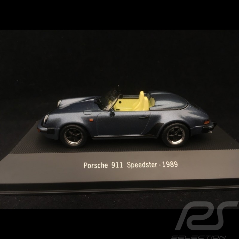Porsche 911 Speedster 1989 bleu métalisé 1/43 Atlas 7114015