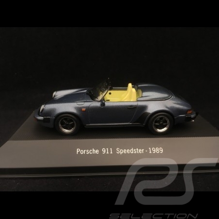 Porsche 911 Speedster 1989 bleu métalisé 1/43 Atlas 7114015