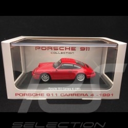 Porsche 911 Carrera 4 1991 rouge 1/43 Atlas 7114003
