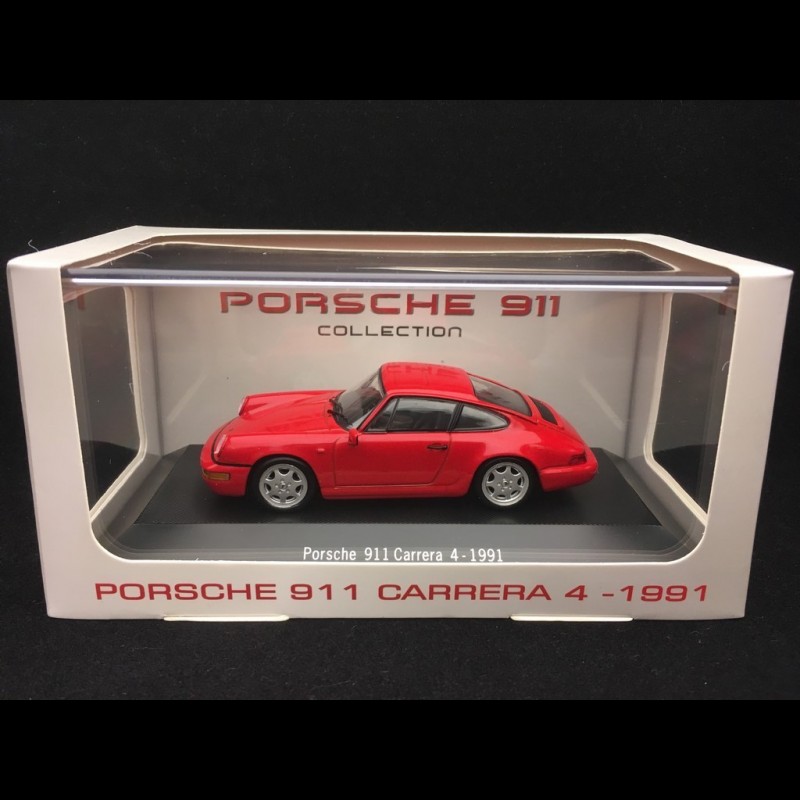 Porsche 911 type 964 Carrera 4 1991 red 1/43 Atlas 7114003