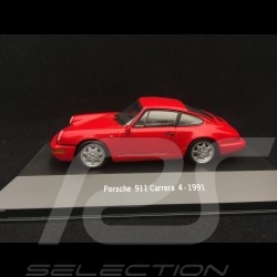 Porsche 911 Carrera 4 1991 rouge 1/43 Atlas 7114003