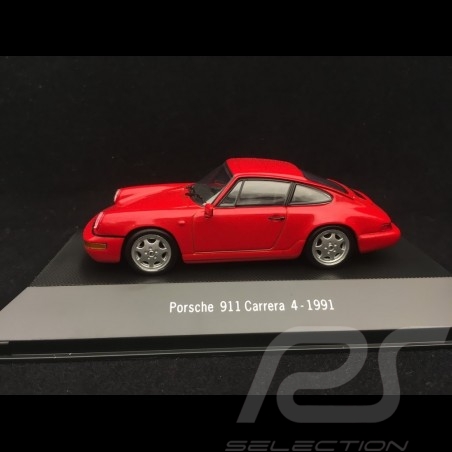 Porsche 911 Carrera 4 1991 red 1/43 Atlas 7114003