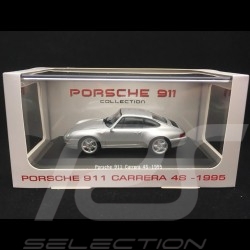 Porsche 911 type 993 Carrera 4S 1995 silver grey 1/43 Atlas 7114009