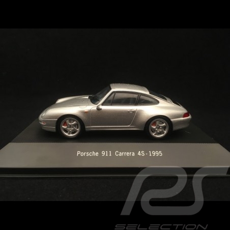 Porsche 911 type 993 Carrera 4S 1995 gris argent 1/43 Atlas 7114009 
