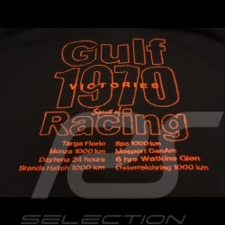 Gulf Racing Laguna Seca Corkscrew Polo schwarz / orange - Herren