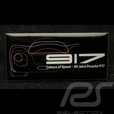 Porsche badge 50 years Porsche 917 - Colours of Speed - Black with picture