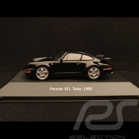 Porsche 911 type 964 Turbo 1990 black 1/43 Atlas 7114025