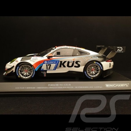 Porsche 911 typ 991 GT3 R n° 17 Team KÜS 24h Nürburgring 1/18 Minichamps 153186917