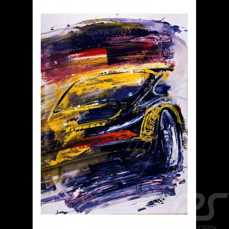 Porsche 911 type 993 Pirelli VIP Reproduction d'une peinture originale de Uli Hack