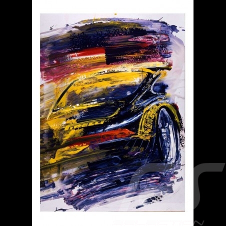 Porsche 911 type 993 Pirelli VIP Reproduction d'une peinture originale de Uli Hack