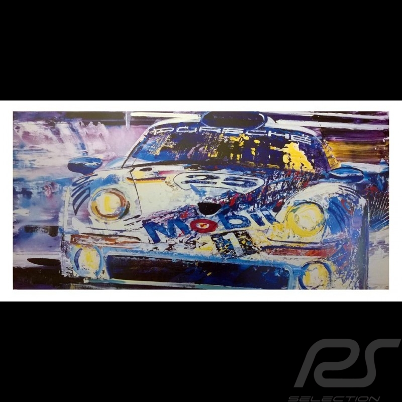 Porsche 911 GT1 24h Le Mans 1998 Reproduction d'une peinture originale de Uli Hack
