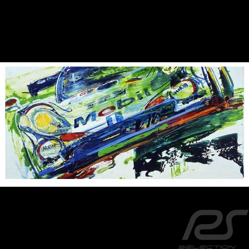 Porsche 911 GT1 Vainqueur 24h Le Mans 1998 Reproduction d'une peinture originale de Uli Hack