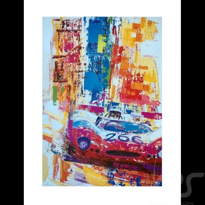 Porsche 917 K Martini Racing 1971 reproduction d'un dessin original de Sébastien Sauvadet