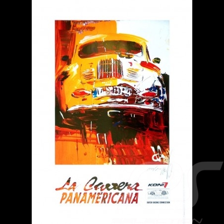 Porsche 356 State of Art La Carrera Panamericana Reproduction d'une peinture originale de Uli Hack