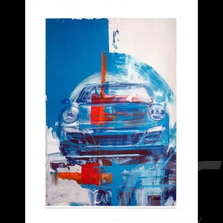 Porsche 917 K Martini Racing 1971 reproduction d'un dessin original de Sébastien Sauvadet