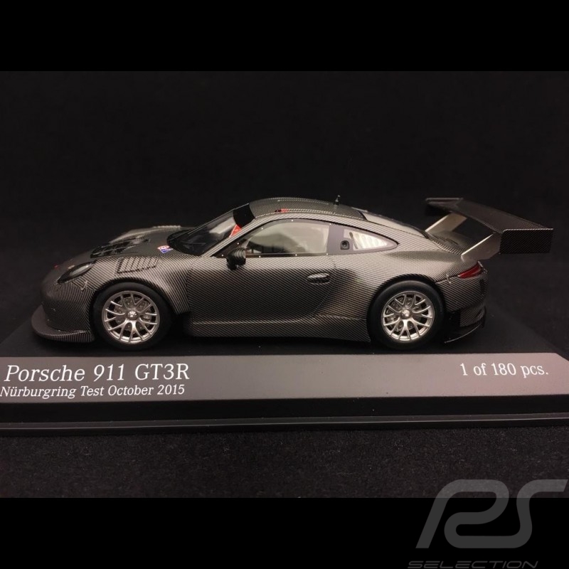 Porsche 911 typ 991 GT3 R n° 161  Nürburgring-Test Oktober 2015 1/43 Minichamps 437166600
