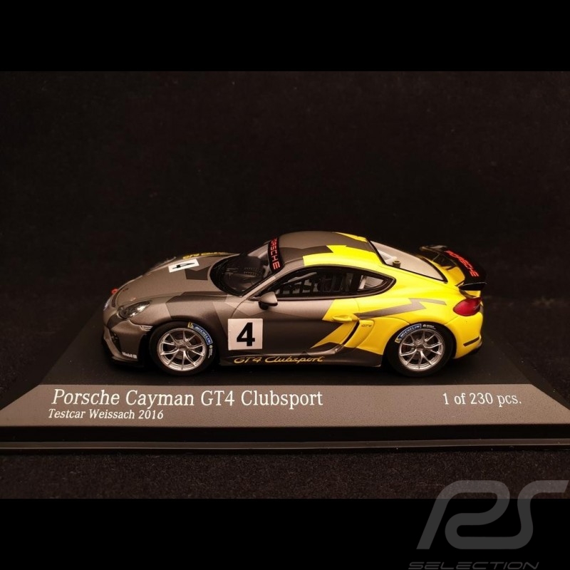 Porsche Cayman GT4 Clubsport 2016 n° 4 1/43 Minichamps 437166104