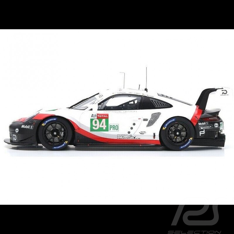 Porsche 911 RSR typ 991 24h du Mans 2018 n° 94 Porsche Team 1/12 Spark 12S014