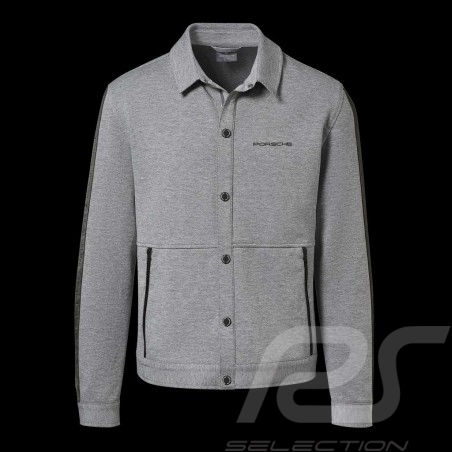 Veste Porsche Jacket Jacke 928 Collection Survêtement col chemise Gris chiné Porsche WAP424KHTP - homme
