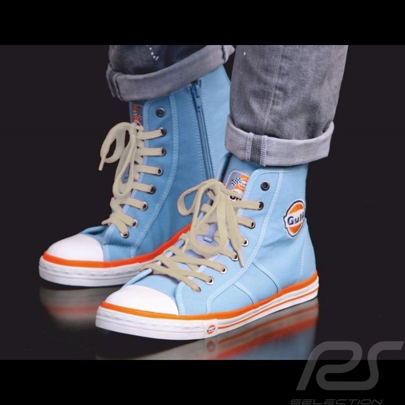 Chaussure Shoes Schuhe Gulf Hi-top sneaker / basket montante style Vintage bleu Gulf - homme