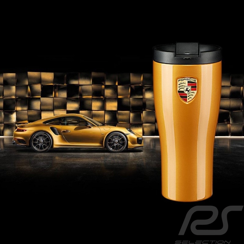 Mug Thermo-becher Porsche 911 Turbo S isotherme isothermal or métallique golden metallic goldmetallic Porsche WAP0506240L