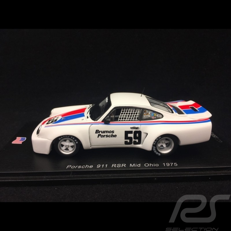 Porsche 911 3.0 RSR n° 59 Mid Ohio 1975 1/43 Spark US047