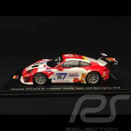 Porsche 911 typ 991 GT3 R n° 30 Frikadelli Racing Team 24h Nürburgring 2018 1/43 Spark SG408