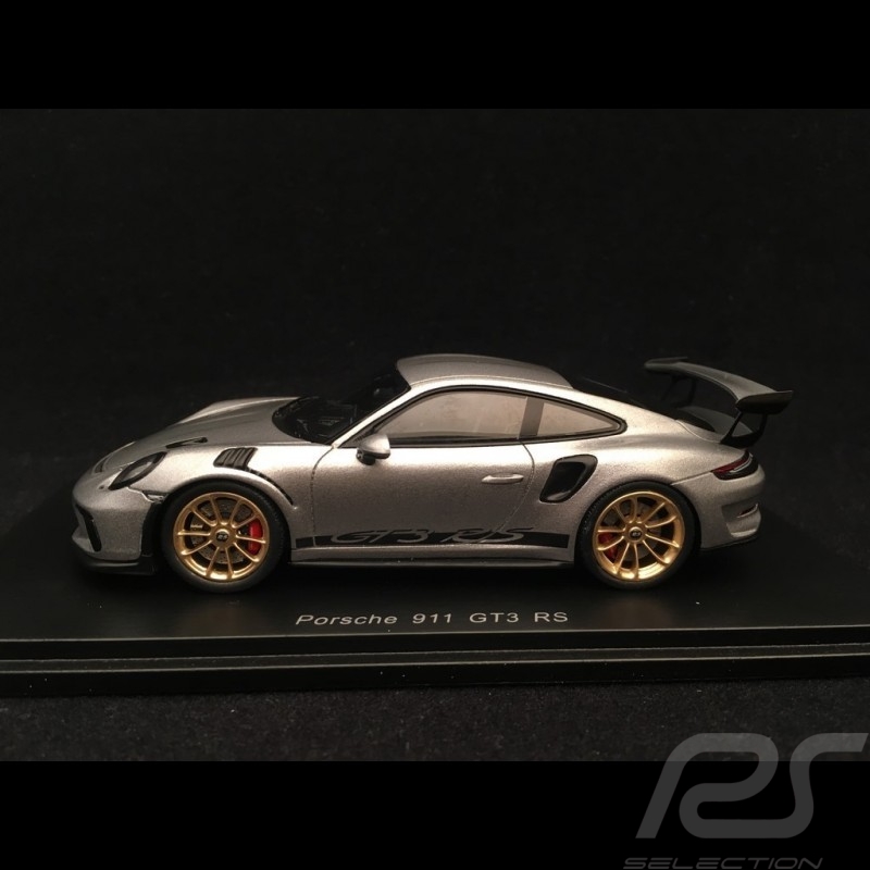 Porsche 911 type 991 GT3 RS 2017 gris argent métallisé 1/43 Spark S7627